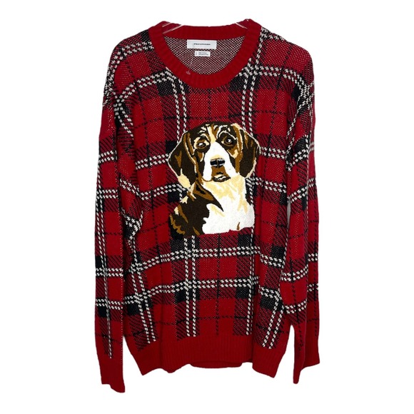 Urban Outfitters Other - URBAN OUTFITTERS • Tartan Dog Knit Sweater • L